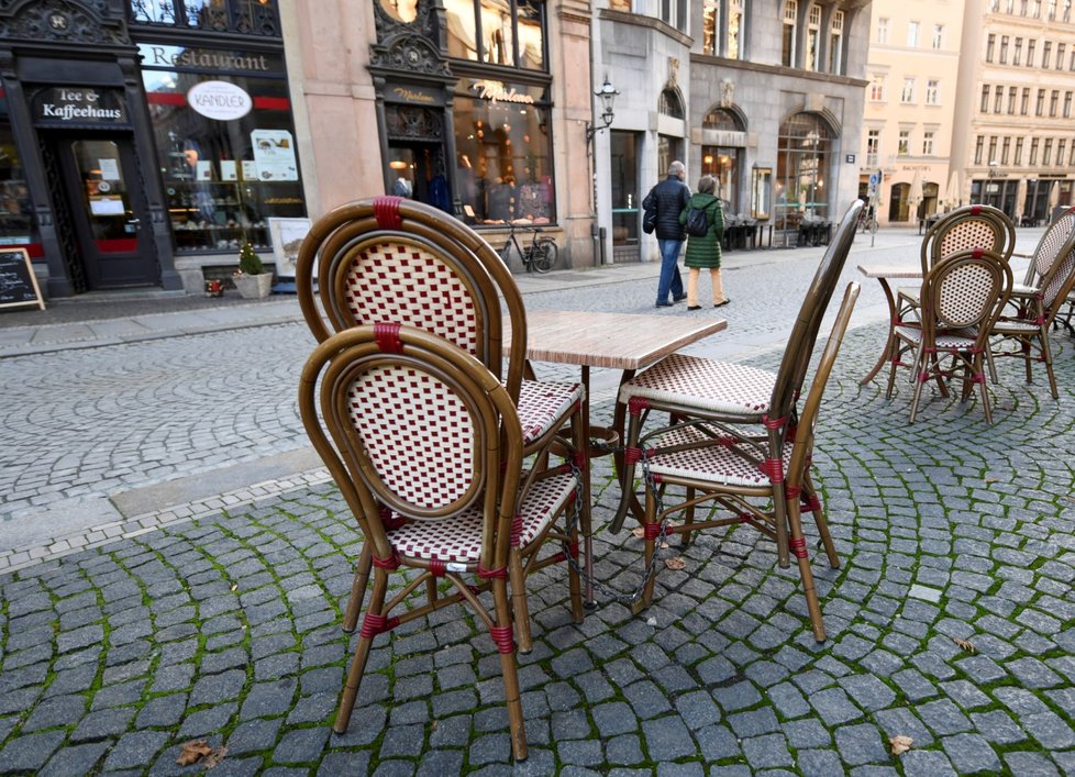 Německo v době pandemie a prázdné ulice v Lipsku.