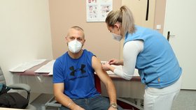 Očkovací centrum v pražské Nemocnici Na Františku denně naočkuje 60 až sto lidí.