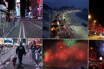 Silvestr ve stínu covidu: Times Square, Copacabana a Champs Elysées v letech 2020 a 2019