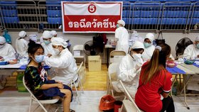 Očkování proti koronaviru v Thajsku