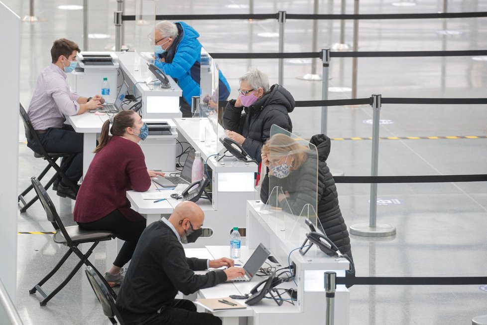 Vakcinační centrum v americkém New Yorku