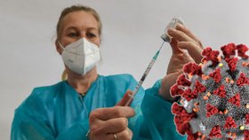 V zámku v Kravařích na Opavsku bylo otevřeno nové očkovací místo (31. 3. 2021)