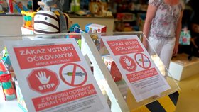 Majitelka obchodu v Olomouci zakázala vstup očkovaným.