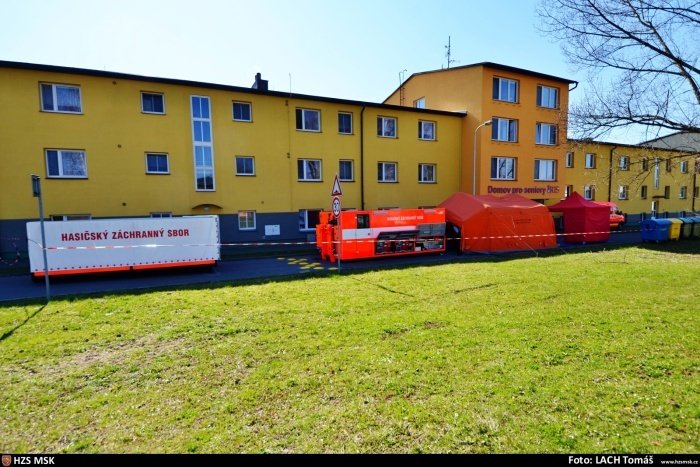 Dekontaminace domova důchodců Iris v Ostravě - Mariánských Horách