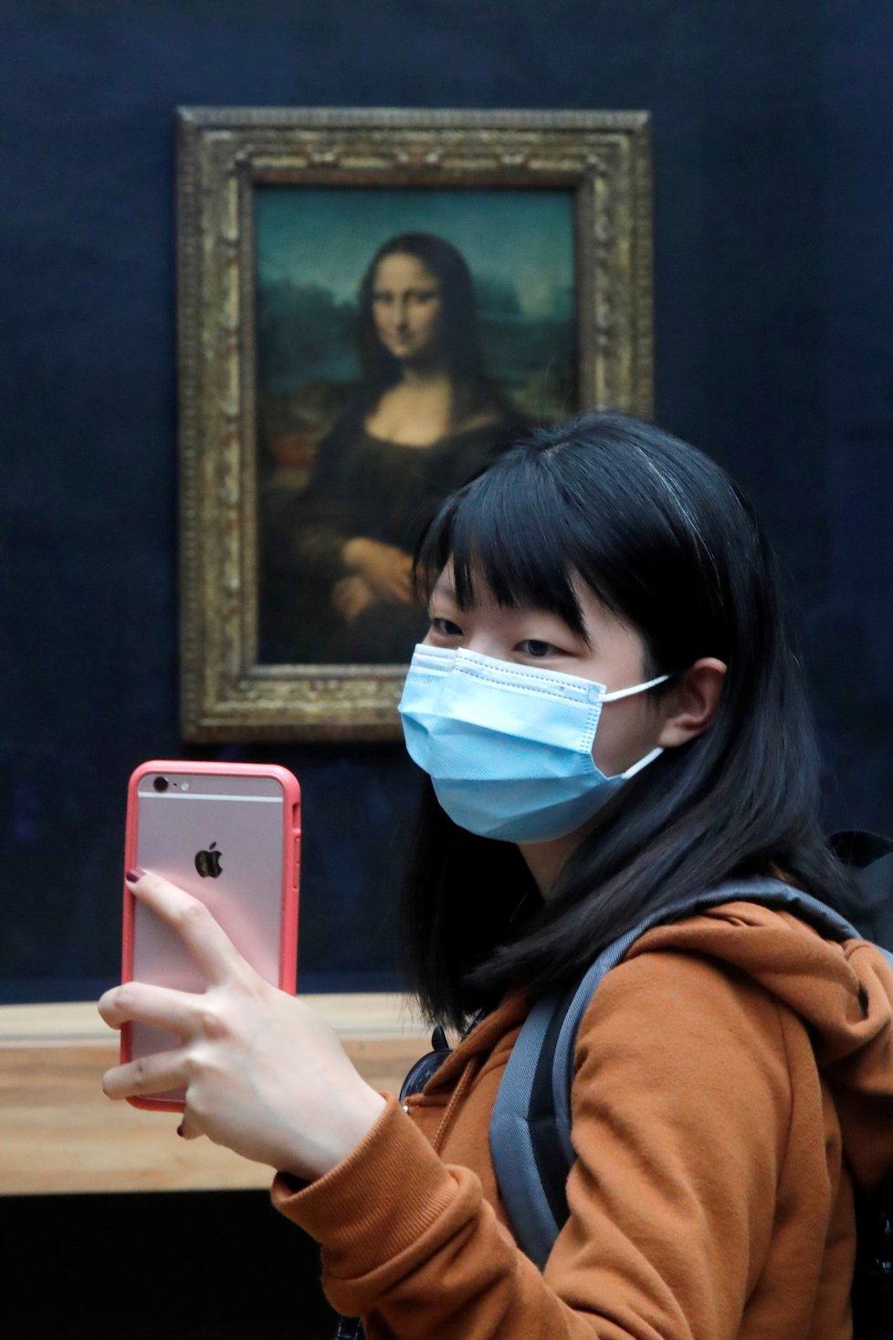 V Paříži se po čtyřech měsících otevřela galerie Louvre, návštěvníci tak znovu mohli obdivovat mimo jiné Monu Lisu (6. 7. 2020).