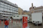 Pojízdné očkovací centrum v srdci Brna, na náměstí Svobody, bude v provozu denně až do konce března.