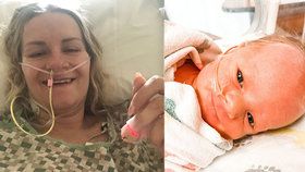 Porodila připojená na plicní ventilaci, aniž by o tom věděla.