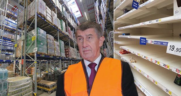 Velká zpráva o stavu zásob supermarketů: Babiš hřímá, psycholog apeluje na rozum