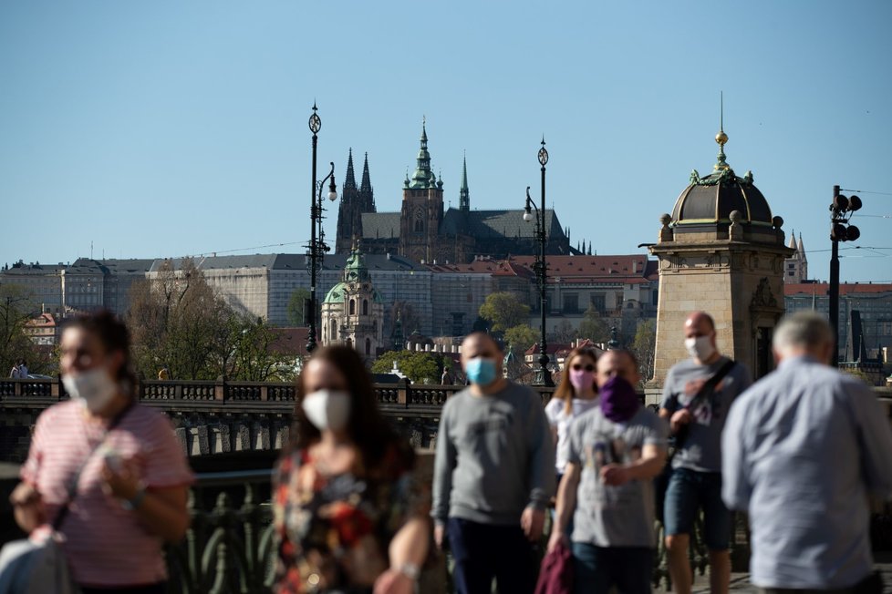 Velikonoční svátky v době pandemie koronaviru v Praze (14.4.2020)