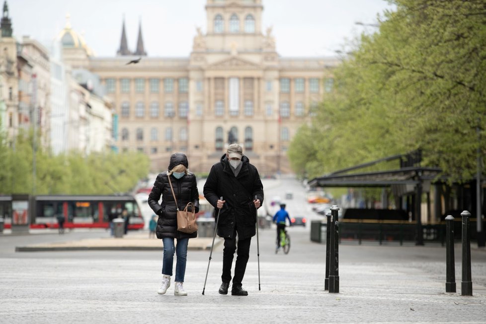 Velikonoční svátky v době pandemie koronaviru v Praze (14. 4. 2020)