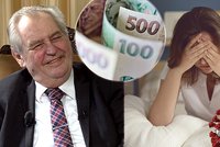 Příspěvek budou lidé v karanténě a izolaci dostávat až do konce června. Zeman to potvrdil