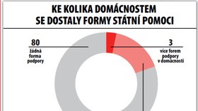 KE KOLIKA DOMÁCNOSTEM SE DOSTALY FORMY STÁTNÍ POMOCI