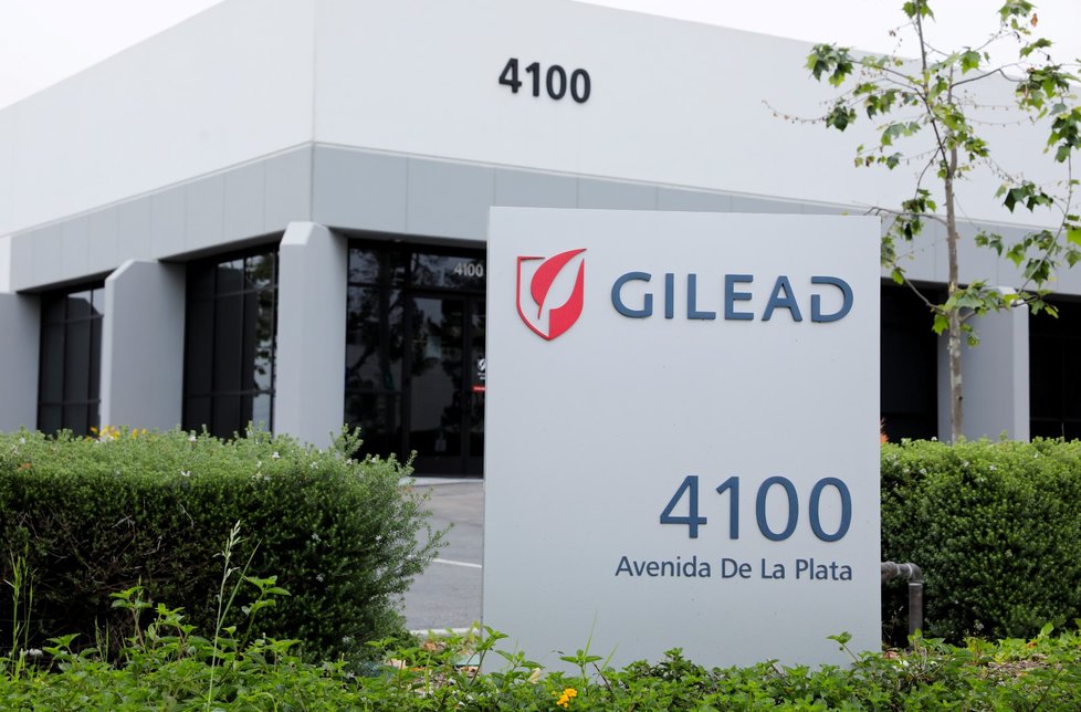 Sídlo firmy Gilead, kde se vyrábí Remdesivir, jeden z přípravků proti koronaviru