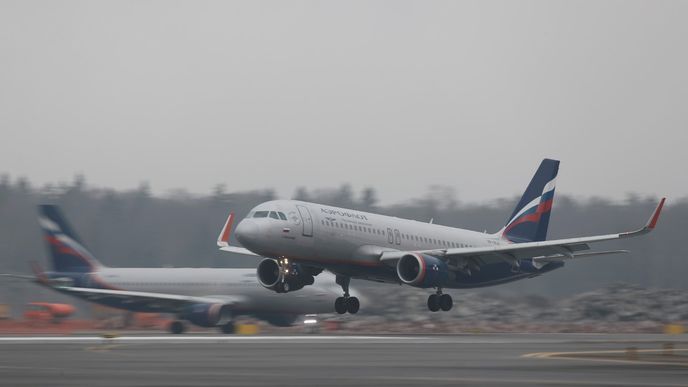 Letadlo společnosti Aeroflot.