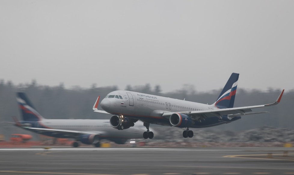 Letadlo společnosti Aeroflot.