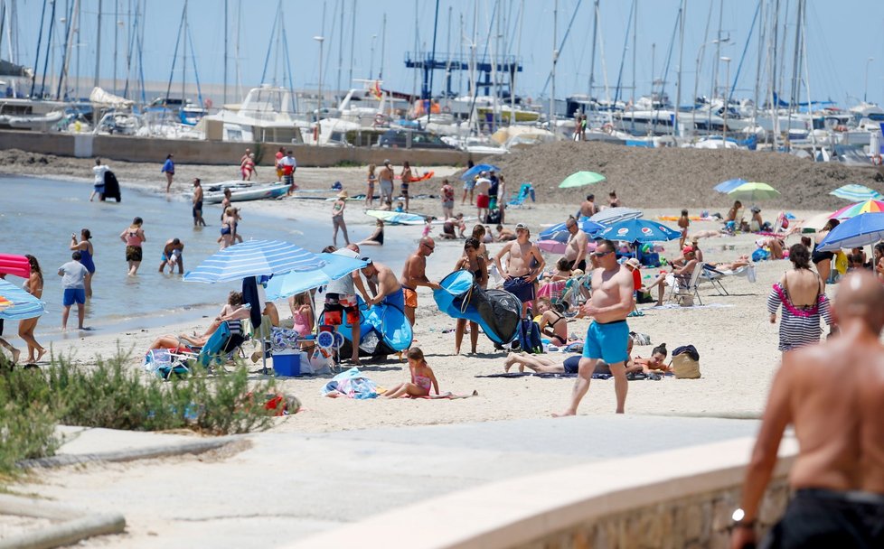 Turisté na Mallorce.