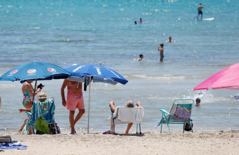 Turisté na Mallorce.