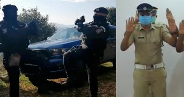 Koronavirový tanec je celosvětový hit: Vlní se policisté v Česku i v Indii!