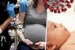 Optimistické výsledky studie: Očkování během těhotenství chrání miminko před hospitalizací i půl roku po porodu.