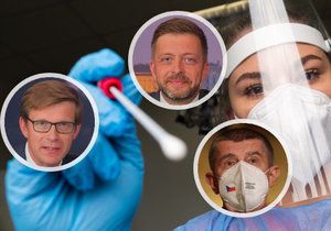 Testování očkovaných i v Česku? Andrej Babiš (ANO), Martin Kupka (ODS) a Vít Rakušan (STAN) ve shodě (20. 11. 2021)
