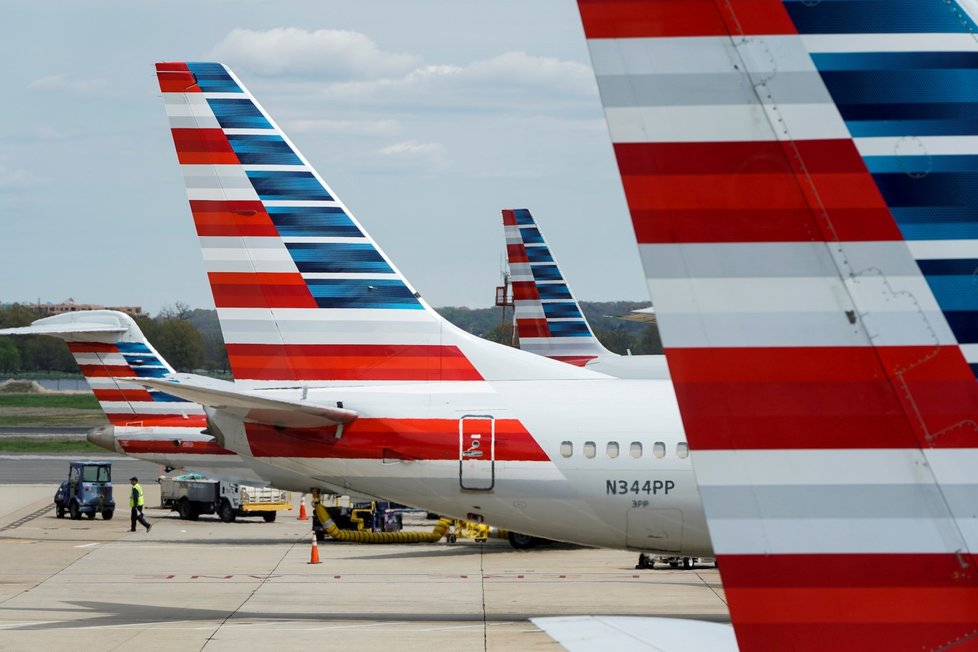 Odstavená letadla American Airlines. Odstavená letadla American Airlines.