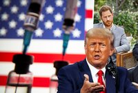 Trump: Doporučuji nechat se očkovat, funguje to. Co řekl o Meghan a prezidentské kandidatuře?