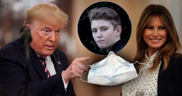 Spor o roušku u Trumpů. Melania ji chce, prezident ne a Barron má karantény po krk