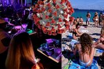Narvané pláže i bary a pálení roušek. USA „slaví“ pokrok v boji s koronavirem