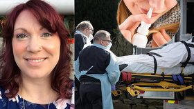 Američanka Elizabeth Schneiderová (37) ze Seattlu porazila koronavirus, pomohl i sprej do nosu.