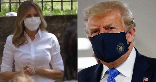 Melania Trumpová se v roušce objevila poprvé. A Ivanka doplnila hedvábí jednorázovou ochranou