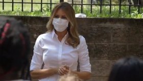 První dáma USA Melania Trumpová v roušce (13.07.2020)