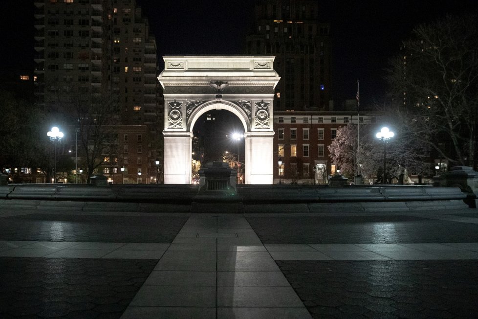 Vylidněný Brooklyn v New Yorku (28. 3. 2020)