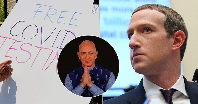 Jak pandemii tráví američtí boháči: Bezos kupuje nemovitosti, Zuckerberg řádí na Havaji, nespočet miliardářů se baví na zakázaných party.
