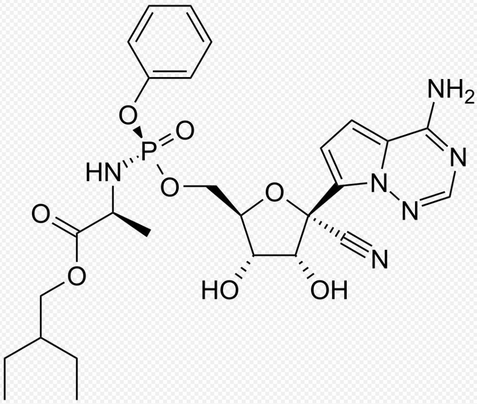 Molekula Remdesiviru