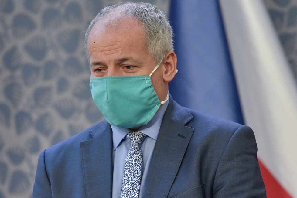 Epidemiolog a náměstek ministra zdravotnictví Roman Prymula na tiskové konferenci po jednání vlády (14.4.2020)