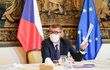 Jednání vlády o koronaviru: premiér Andrej Babiš (9.4.2020)