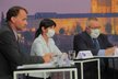 Krajská debata Blesku o zdravotnictví: Zleva Stanislav Mackovík (KSČM), Ilona Mauritzová (ODS), Jiří Mašek (ANO)
