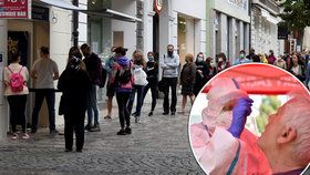 Testovací místa na koronavirus jsou v Praze přeplněná