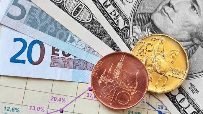Koruna si opět pohoršila oproti dolaru a euru