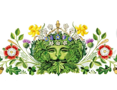 Pozvánka na korunovaci: Centrálním motivem je zelený muž