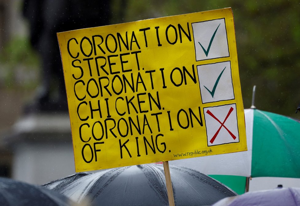 V Londýně probíhají i protesty proti monarchii