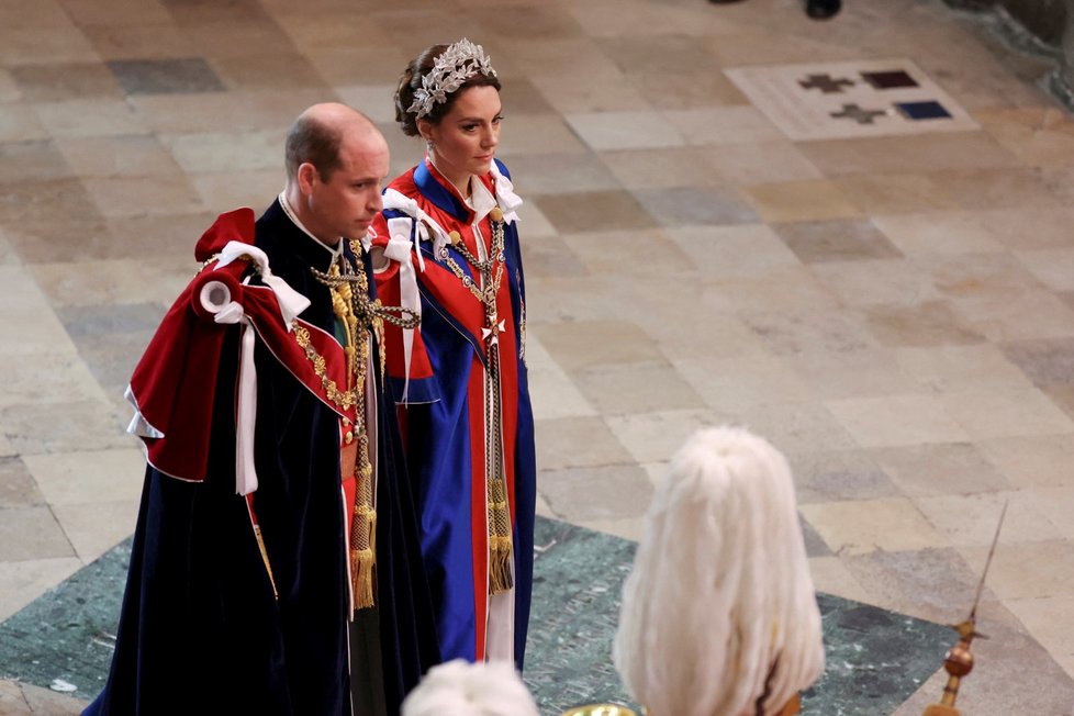 Korunovace krále Karla III.: Princ William a Kate