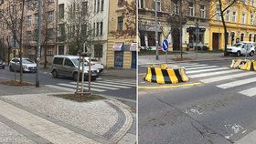 Zkušební zúžení Korunovační ulice v Praze se na rok prodlužuje.