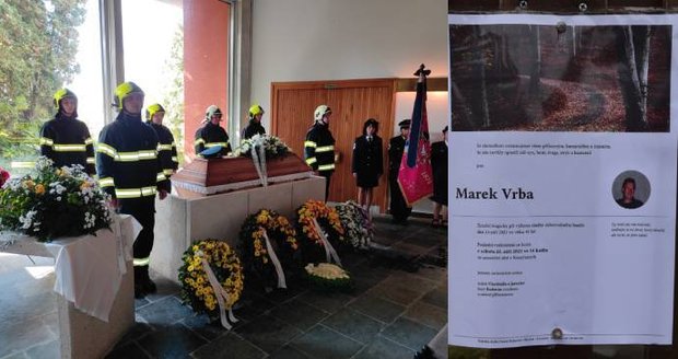 Koryčany se loučily s dobrovolným hasičem Markem (†45): Tři lidé na pohřbu zkolabovali