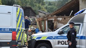 Výbuch plynu srovnal se zemí rodinný dům v Koryčanech na Zlínsku.