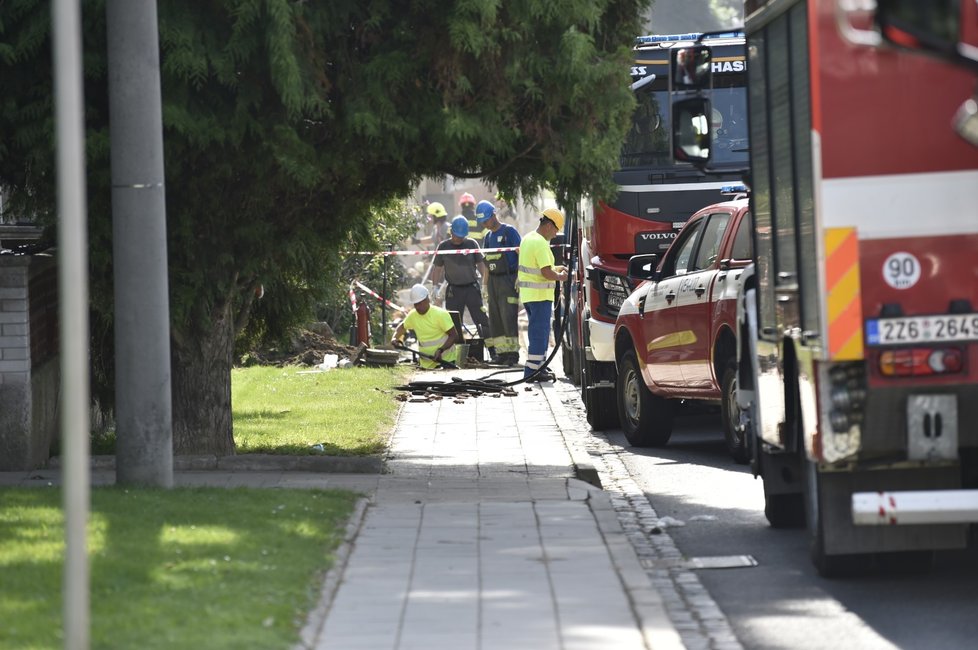 V Koryčanech na Zlínsku došlo k výbuchu v domě.