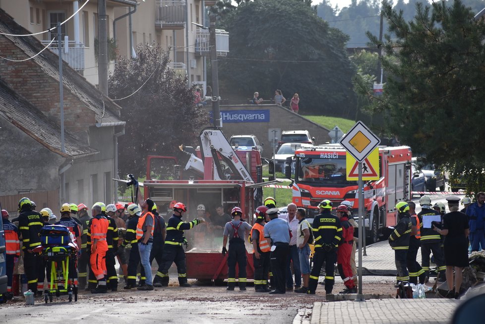 V Koryčanech na Zlínsku došlo k výbuchu v domě.