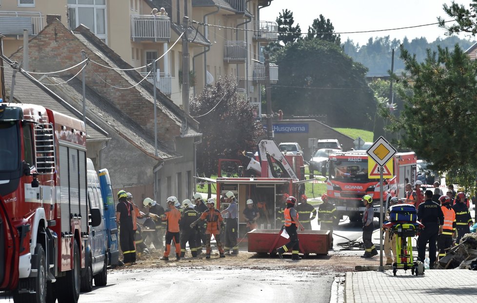 V Koryčanech na Zlínsku došlo k výbuchu v domě.