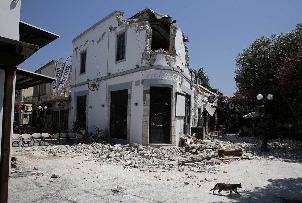 Řecký ostrov Kos postihlo silné zemětřesení