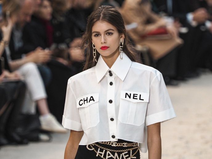 Kaia Gerber na přehlídce Chanel jaro/léto 2019